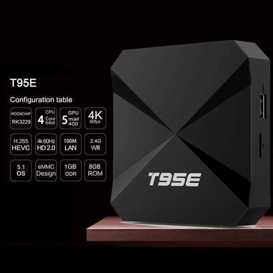  历史新低！Norbi T95E 网络电视机顶盒（1GB/8GB）3.9折 30.99加元！