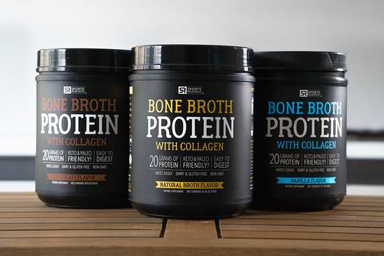  金盒头条：历史新低！ Sports Research Bone Broth Protein 骨肉汤蛋白（502克） 40.6加元包邮！三种口味可选！
