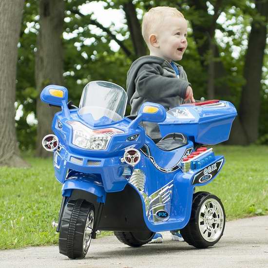  历史新低！Lil' Rider M370029 儿童电动三轮摩托车3.9折 60.2加元包邮！