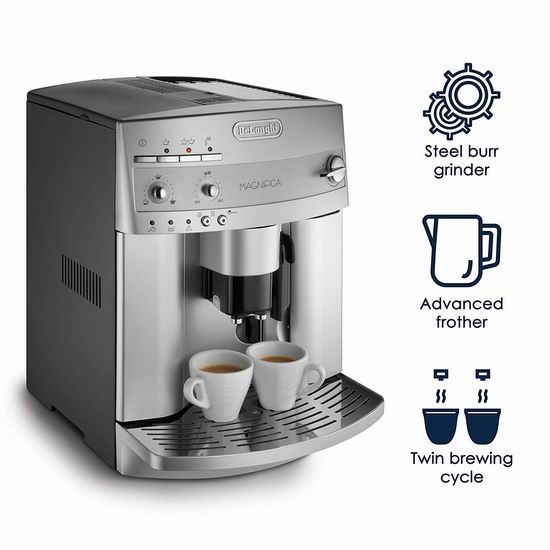  DeLonghi 德龙 ESAM3300 Magnifica 超级全自动咖啡机7.2折 722.49加元包邮！会员专享！