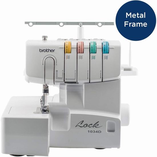 Brother 1034D 重型金属框架 3线/4线 包缝机/锁边机6.5折 363.99加元包邮!会员专享!