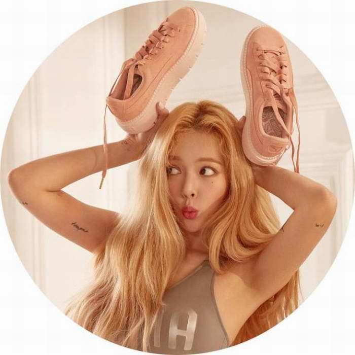  6折优惠！韩国性感女歌手 HyunA代言 Puma Platform Trace麂皮防水厚底鞋 ！