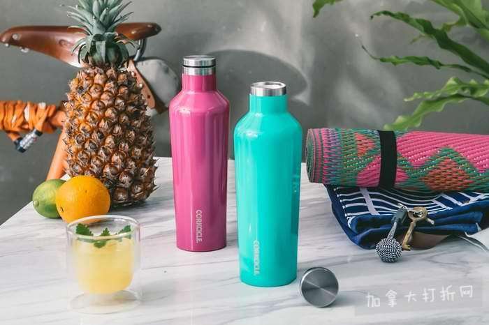 美潮来袭！人手一个Corkcicle 时尚三层真空保冷瓶 7.5折优惠！