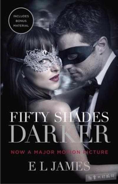  Fifty Shades Trilogy《五十度灰》3部曲小说平装版 39.49加元，原价 53.85加元，包邮