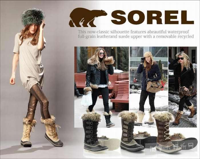 Sorel 冰熊 Tivoli High II 女式高筒 真皮羊毛 雪地靴6折 119.99加元包邮！两色可选！