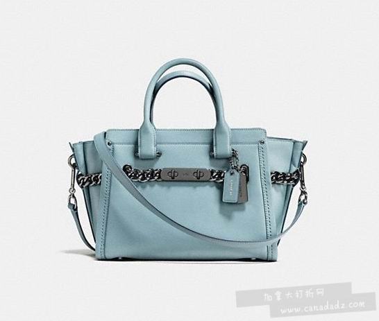  Coach Swagger 27 天蓝色手袋 292.5加元，原价 585加元，包邮