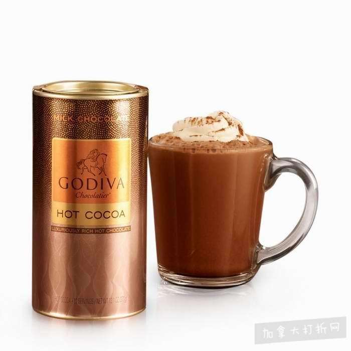  Godiva 歌帝梵13.1 盎司黑巧克力热可可粉罐装 11.22加元，原价 15加元