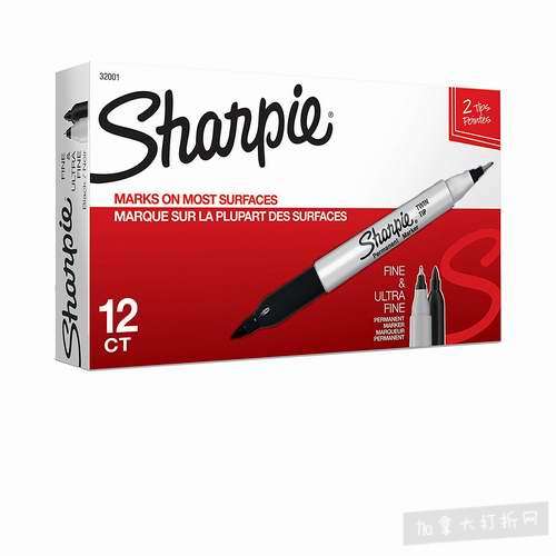  金盒头条：Sharpie TWIN TIP 12支双头马克笔 12.99加元，原价 19.87加元