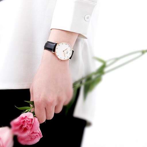  Daniel Wellington 丹尼尔 惠灵顿 0950DW 摩登系列 女士经典腕表4.5折 104.68加元包邮！