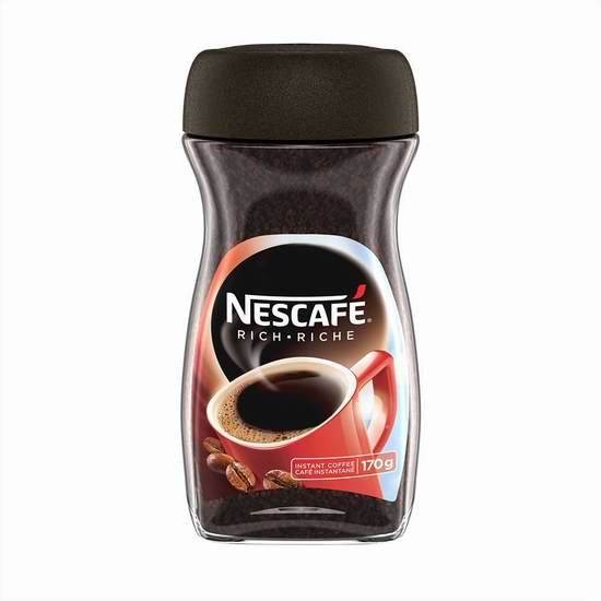  历史最低价！NESCAFÉ 雀巢 Rich 速溶咖啡（170克）3.58-3.77加元！