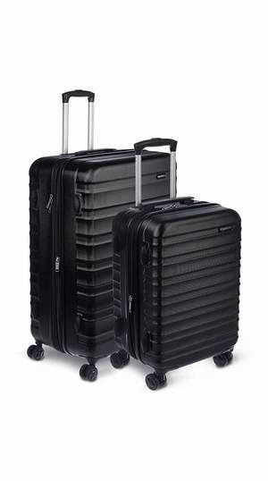  AmazonBasics 20/28寸 可扩展 黑色硬壳 拉杆行李箱2件套 178.59加元包邮！