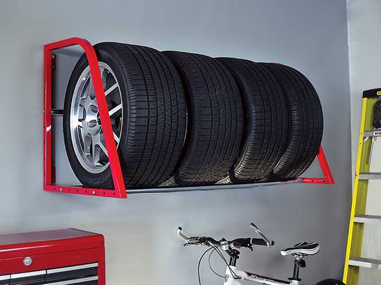  历史最低价！HyLoft 01012 Tire-Loft 多用途 汽车轮胎/自行车 收纳架3.8折 52.43加元包邮！