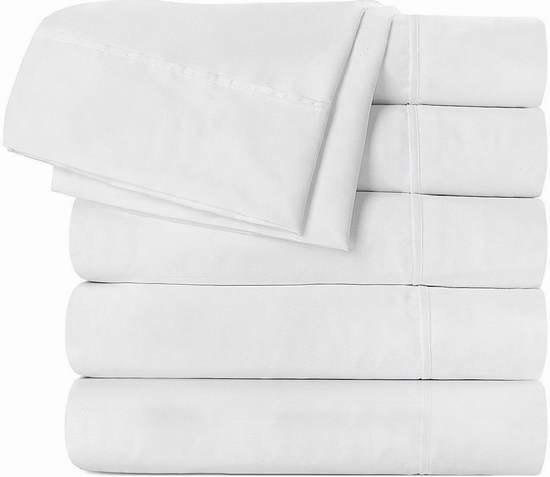  历史新低！Utopia Bedding 酒店级白色超细纤维Queen床单6件套超值装 29.99加元！