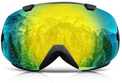  IceHacker Ski Goggles 防紫外线 防雾 广角滑雪护目镜4.6折 26.99加元限量特卖并包邮！4色可选！