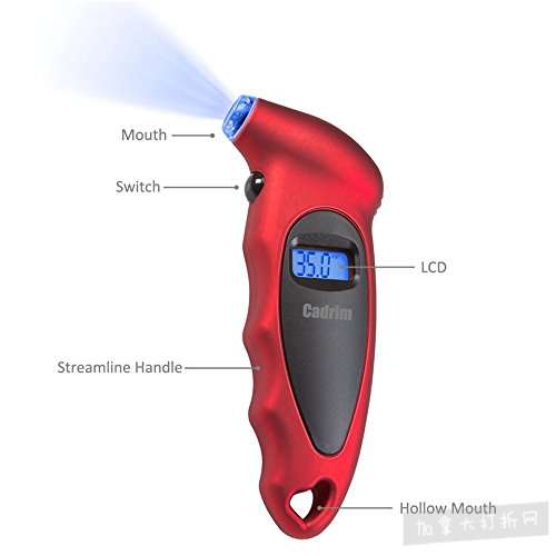  白菜价！历史新低！Cadrim LCD 数字式汽车胎压检测仪 6.99加元清仓！