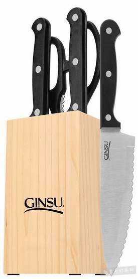  白菜价！历史新低！Ginsu 05155DS Essential Series 不锈钢刀具5件套 10.21加元！