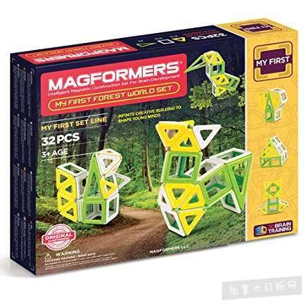  历史新低！Magformers My First 初体验启蒙益智系列 森林世界 磁力积木32片装4.3折 27.99加元！