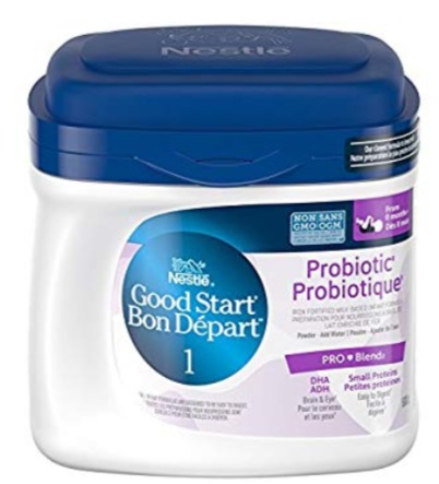  Nestle 雀巢 Good Start 1/2含DHA&ARA益生菌配方奶粉 24.69加元（600G），原价 31.99加元