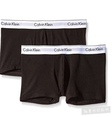  金盒头条：精选Calvin Klein 男士纯棉内裤、打底衫4折 16.99加元起特卖！