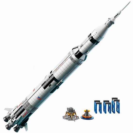 LEGO 乐高 92176 创意系列 NASA Saturn Ⅴ 阿波罗计划 土星五号运载火箭（1969pcs） 134.99加元包邮！