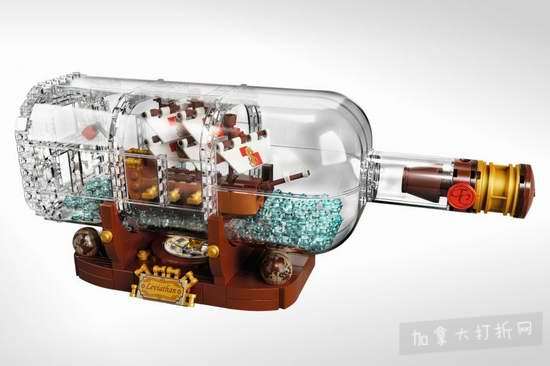  新品上市！LEGO 乐高 21313 Ideas 瓶中船 89加元包邮！