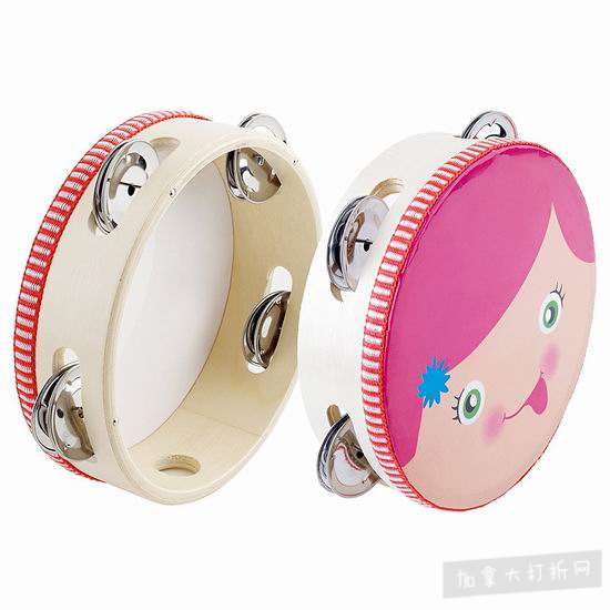  历史新低！Mugig Tambourine 幼儿铃鼓/手鼓1.9折 2.99加元清仓！