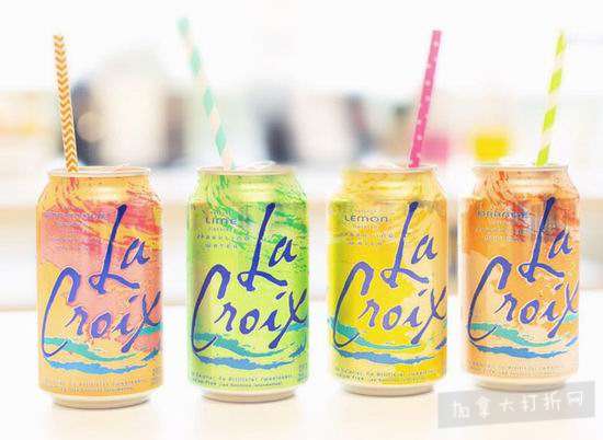  La Croix 乐活 100%自然 气泡水（355ml x 8罐）5.99加元！5种口味可选！