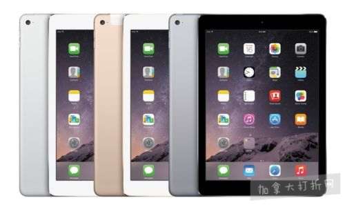  翻新 Apple iPad Air 2 16GB/GB/GB 9.7英寸平板电脑 289.99-379.99加元包邮！3色可选！