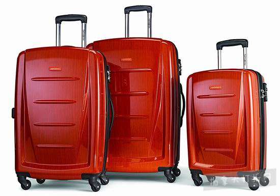  红红火火过新年！Samsonite 新秀丽 Winfield 2 时尚橘红 硬壳拉杆行李箱3件套 348.98加元包邮！