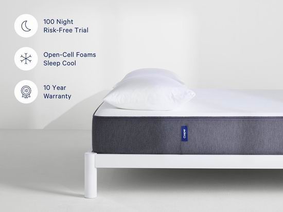  今日闪购：CASPER The Casper 记忆海绵床垫 最高立省180加元+送Casper枕头！另有多款床架促销！