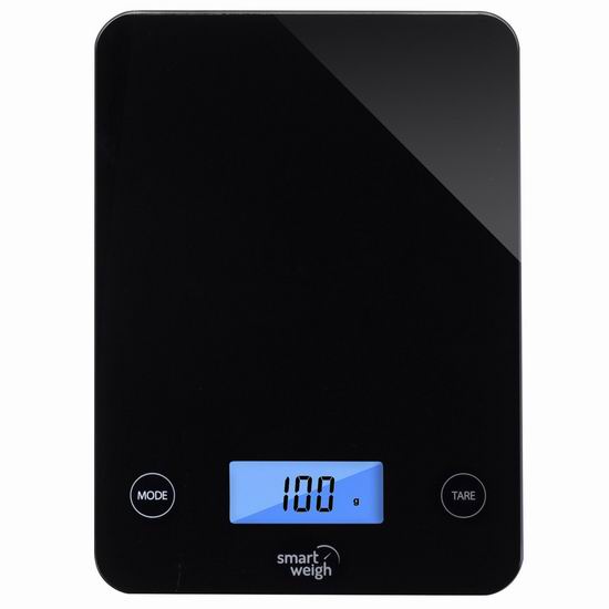  金盒头条：历史新低！Smart Weigh 高精度钢化玻璃厨房秤4.2折 16.79-16.99加元！两色可选！