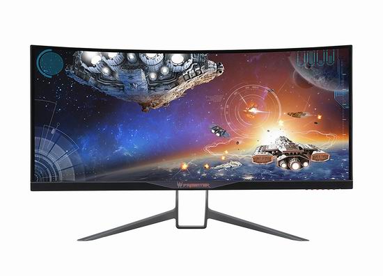  历史新低！Acer 宏碁 Predator 掠夺者 X34 bmiphz 34英寸准4K IPS窄边框 G-Sync 高端电竞游戏显示器6.5折 1099.99加元包邮！