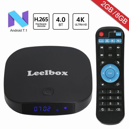  Leelbox Q2 四核流媒体播放器/网络电视机顶盒（2G/8G）39.99加元限量特卖并包邮！