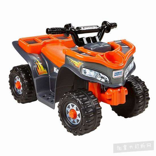  历史新低！Fisher-Price 费雪 Power Wheels Kawasaki 儿童四轮电动车4.7折 69.99加元包邮！