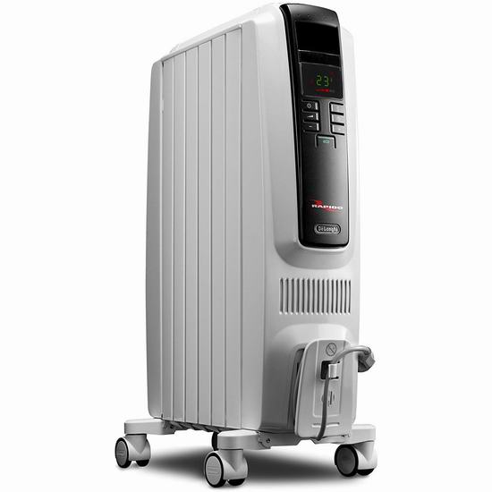  Delonghi 德龙 TRD40615ECA Dragon 数字程控电热油汀 149.99加元包邮！2色可选！