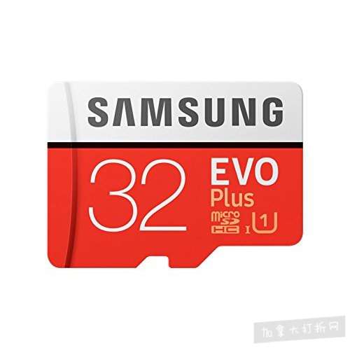  历史新低！Samsung 三星 EVO Plus MicroSD 32GB闪存卡 15.29加元！