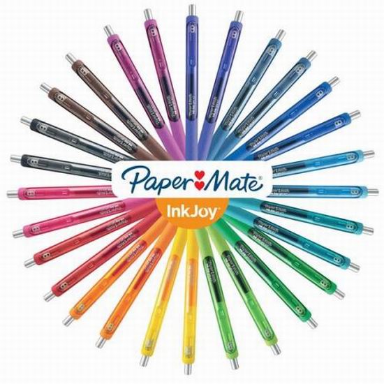  精选Paper Mate 彩色凝胶笔、马克笔4折 2.12加元起特卖！