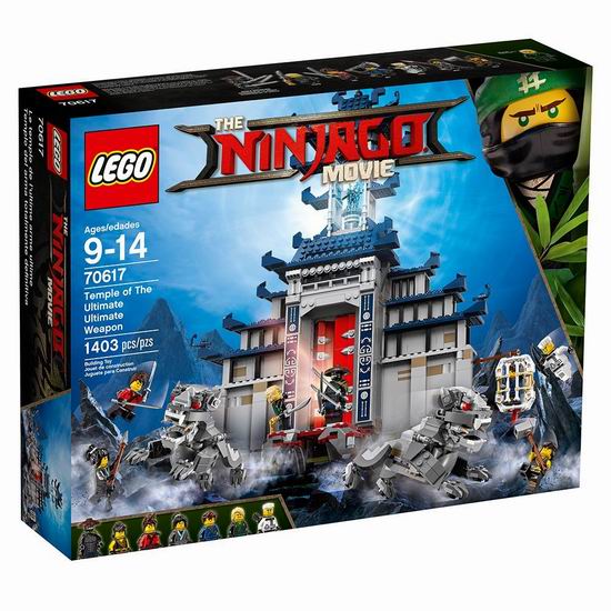  手慢无！LEGO 乐高 70617 Ninjago 幻影忍者 传说中的无敌武器（1403pcs）6折 77.97加元包邮！