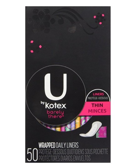  U By Kotex Barely 护垫 2.77加元（50张），原价 4.99加元