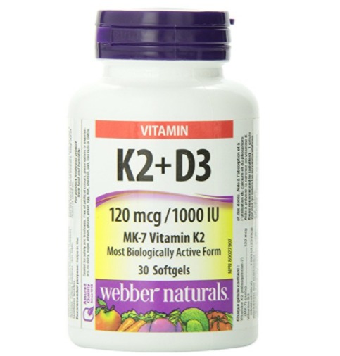  Webber Naturals 维生素K2+D3软胶囊 11.39加元，shoppers促销价12.99加元