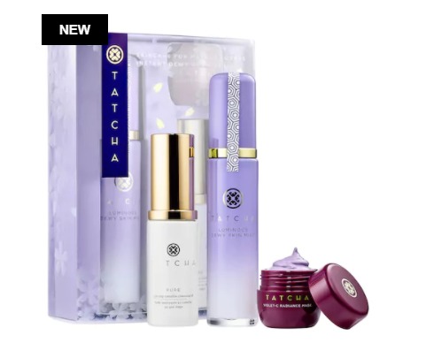  新款 TATCHA Skincare 山茶花卸妆油+焕丽柔肤喷雾+紫罗兰面膜套装 67加元（价值 93加元）