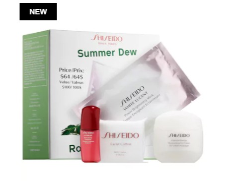  新款 Shiseido 资生堂 Summer Dew 3件套装 64加元（价值 100加元）