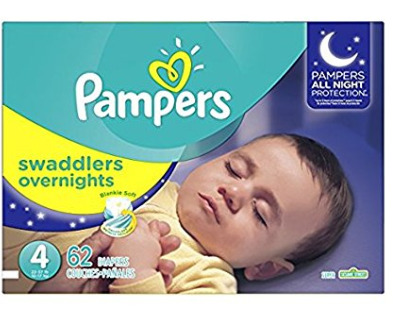  Pampers Swaddlers 夜用版婴儿纸尿裤 17.82加元起特卖，原价 29.99加元
