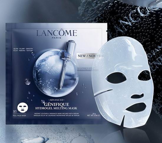  新品上市！Lancome 兰蔻 Advanced Génifique 新精华肌底液水凝胶溶化薄片面膜（4片）70加元！满送6件套大礼包！