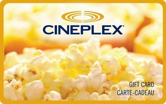  Cineplex影院 今日网购35加元电子礼品卡，送一份正装爆米花提货券！