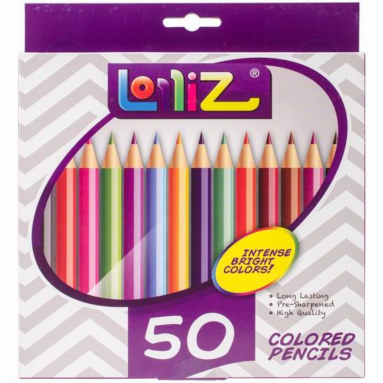  白菜价！历史新低！LolliZ 50色彩色铅笔2.9折 5.99加元清仓！