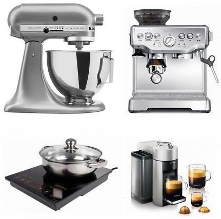  精选 KitchenAid、Breville、T-FAL、Nespresso 等品牌厨师机、空气炸锅、咖啡机、搅拌机等家电4.2折起！额外8.5折！