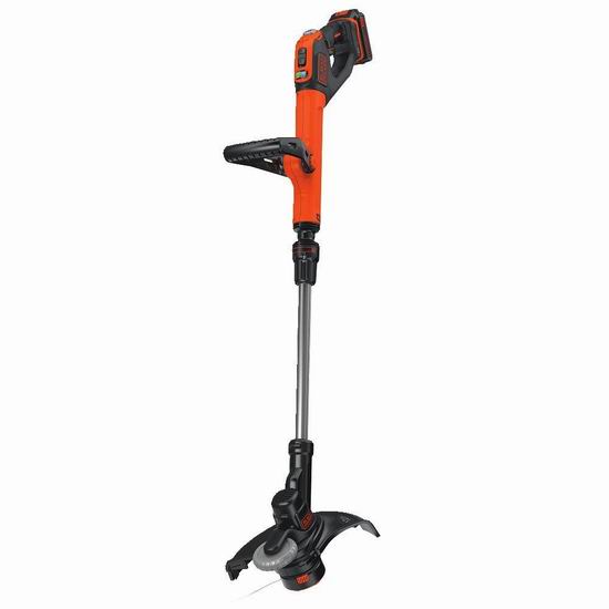  历史新低！BLACK + DECKER LSTE525 20V Max 无绳草坪修边机+双锂电套装5折 80.16加元包邮！