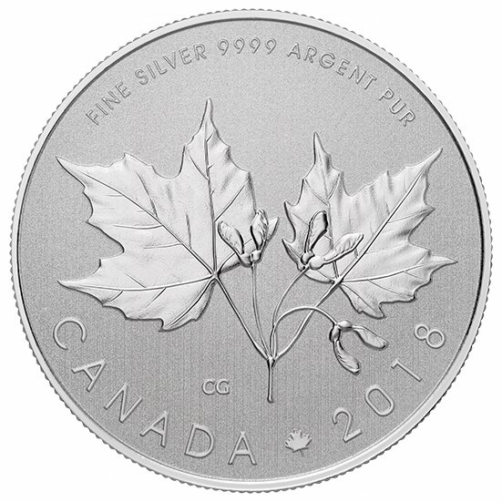 销量冠军！皇家铸币厂 2018加拿大枫叶纯银纪念币 34.95加元包邮！
