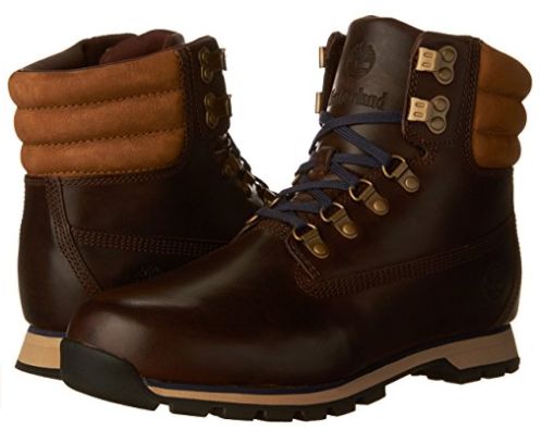  Timberland 添柏岚 HUTCHINGTON 男式真皮登山靴（9.5码）5.1折 86.41加元起包邮！2色可选！